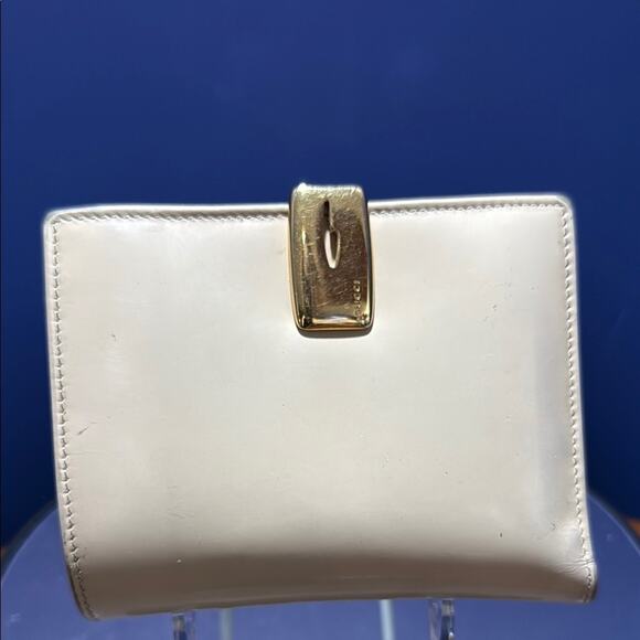 Gucci Bifold Enamel Leather Double Sided Wallet - Picture 1 of 9
